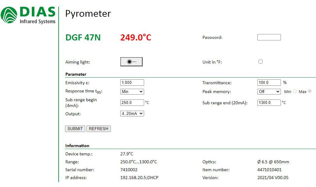 DGF47N��(li��n)�W(w��ng)���w�t��y�؃x, �y�ط���250-2000&deg;C